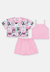Conjunto Infantil Menina Estampado Rosa - comprar online