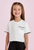 Cropped Off White Menina Petit Cherie