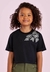 Blusa Cropped Infantil Petit Cherie Preto
