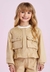 Jaqueta Infantil Petit Cherie Bege Menina