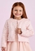 Casaco Infantil Petit Cherie Rosa Peluciado
