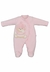 Macacão Longo Menina Urso Rosa Upi Uli