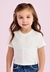 Blusa Infantil Petit Cherie Branca Brilho