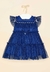 Vestido Infantil Petit Cherie Azul Marinho Festa