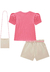 Conjunto Shorts Menina Estampado Kukiê - comprar online