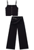 Conjunto Preto Cropped e Calça Vic&Vicky - comprar online