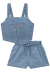 Conjunto Infantil Feminino em Jeans Infanti