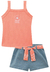 Conjunto Infantil Menina Estampado Kukiê - comprar online
