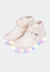 Tênis de Led Infantil Feminino Liz Luz Comfy Nude