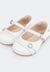 Sapato Infantil Feminino Mini Angel Coração Strass Branco