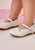 Sapato Infantil Feminino Mini Angel Coração Strass Branco - comprar online