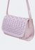 Mini Bolsa Tiracolo Infantil Pampili Glitter e Strass Rosa Glace