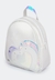 Mochila de Led Infantil Feminina Corações Branca