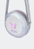 Bolsa de Led Infantil Feminina Borboleta Prata