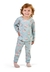 Pijama Infantil Feminino Elian Azul com Estampa de Fadas