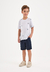 Conjunto Menino Bermuda Azul Marinho Onda Marinha - Vim Vi Venci Moda Infantil e Teen