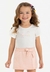 Conjunto Menina Nude Shorts Saia Somni - Vim Vi Venci Moda Infantil e Teen