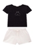 Conjunto Menina Preto Shorts Somni
