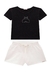 Conjunto Menina Preto Shorts Somni