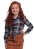 Camisa Xadrez Junina Preto Menina Muvilê 4 ao 6