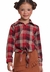 Camisa Xadrez Junina Vermelho Menina Muvilê 8 ao 16