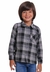 Camisa Xadrez Junina Preto Menino Muvilê 14 ao 16