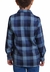 Camisa Xadrez Menino Azul Muvilê 8 ao 12 - comprar online