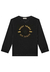 Camiseta Manga Longa Menino Preto Lucboo