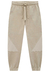 Calça Jogger Infantil Lucboo Bege com Detalhes em Recorte