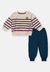 Conjunto Infantil Menino Moletom Azul Brandili