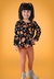 Conjunto Menina Estampado Preto Nanai