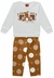Conjunto Menina Marrom Estampado Kyly