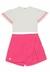 Conjunto Menina Shorts Rosa Bakulelê