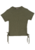 Blusa Verde Militar com Amarração Lateral Bakulelê