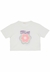 Blusa Cropped Infantil Branco Bakulelê
