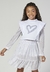 Conjunto Saia Infantil Branco Mylu