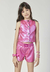 Conjunto Menina Shots Mylu Rosa Metalizado