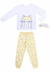 Pijama Menina Estampado Gato Branco Have Fun