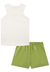 Conjunto Lilimoon Verde e Branco Menina - comprar online