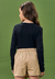 Blusa Infantil Lilimoon Manga Longa com Apliques - comprar online