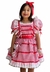 Vestido Junino Caipira Estampado Chapeuzinho