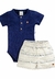 Conjunto Bebê Body Shorts Anjos Baby