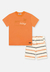 Conjunto Menino Camiseta Laranja Estampado Divertto - comprar online