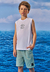 Camiseta Menino Regata Branco Divertto