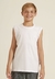 Camiseta Regata Infantil Branca Banana Danger
