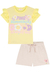 Conjunto Menina Estampado Amarelo Kukiê