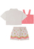Conjunto 3 peças Menina Estampado Kukiê - comprar online