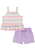 Conjunto Shorts Regata Estampado Kukiê - comprar online