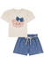 Conjunto Menina Estampado Shorts Kukiê - comprar online