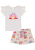 Conjunto Menina Estampado Shorts Kukiê